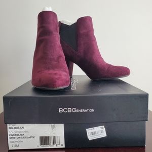 BCBG Suede Booties